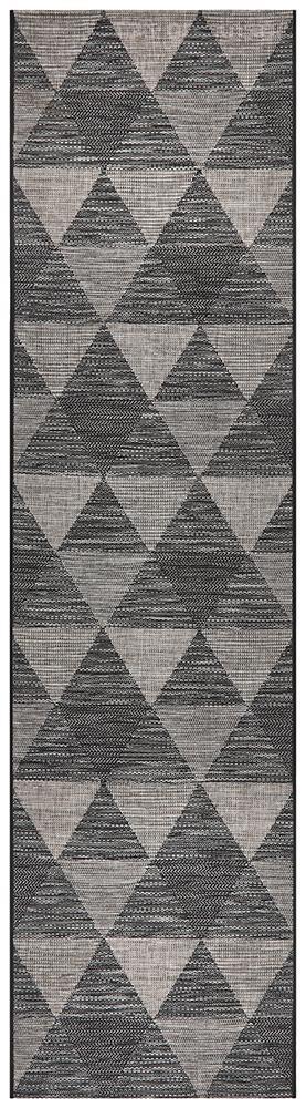 Terrace 5503 Black Outdoor Runner Rug