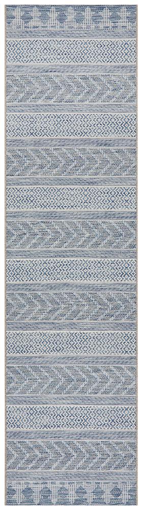 Terrace 5505 Blue Outdoor Runner Rug