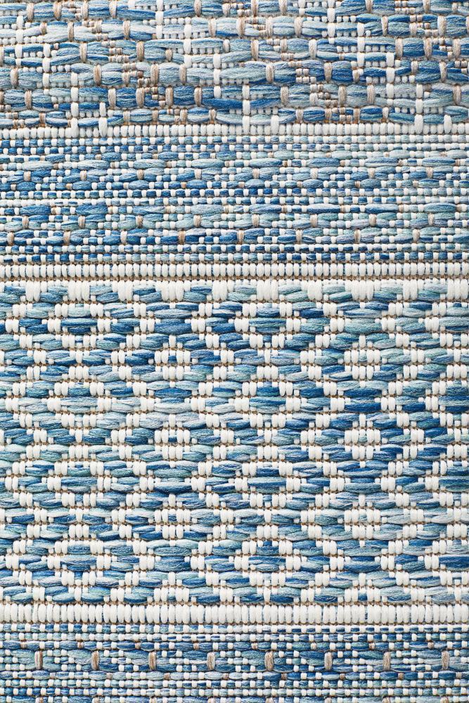 Terrace 5505 Blue Outdoor Runner Rug
