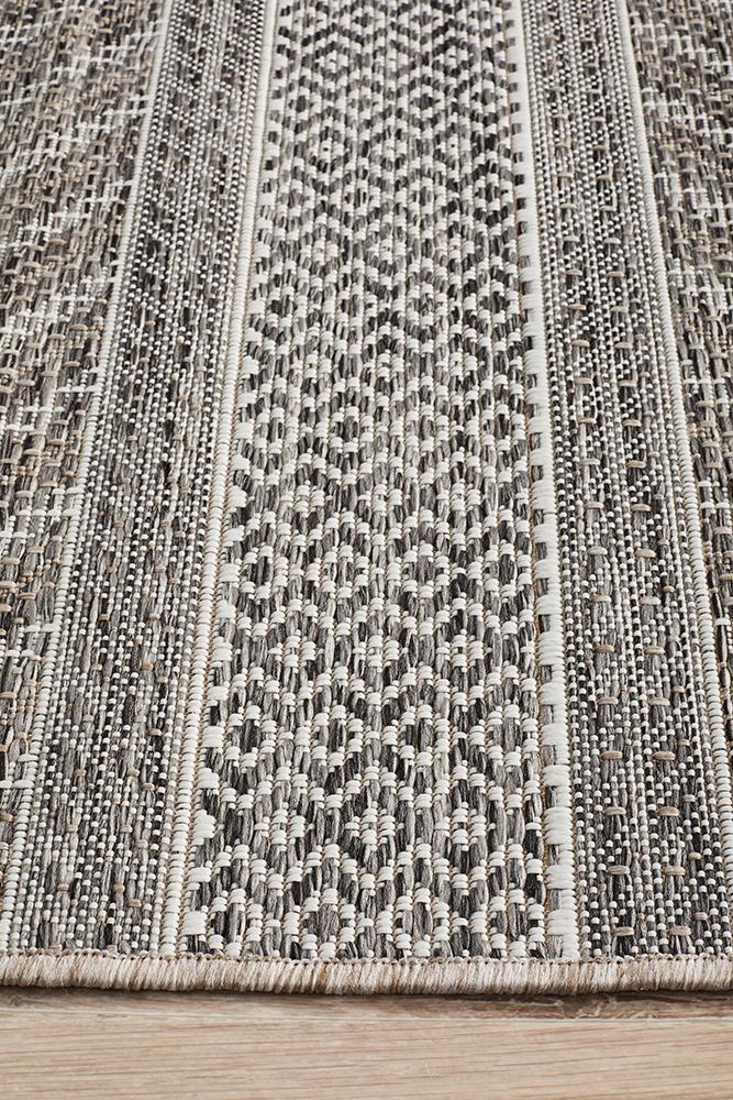 Terrace 5505 Grey Outdoor Runner Rug