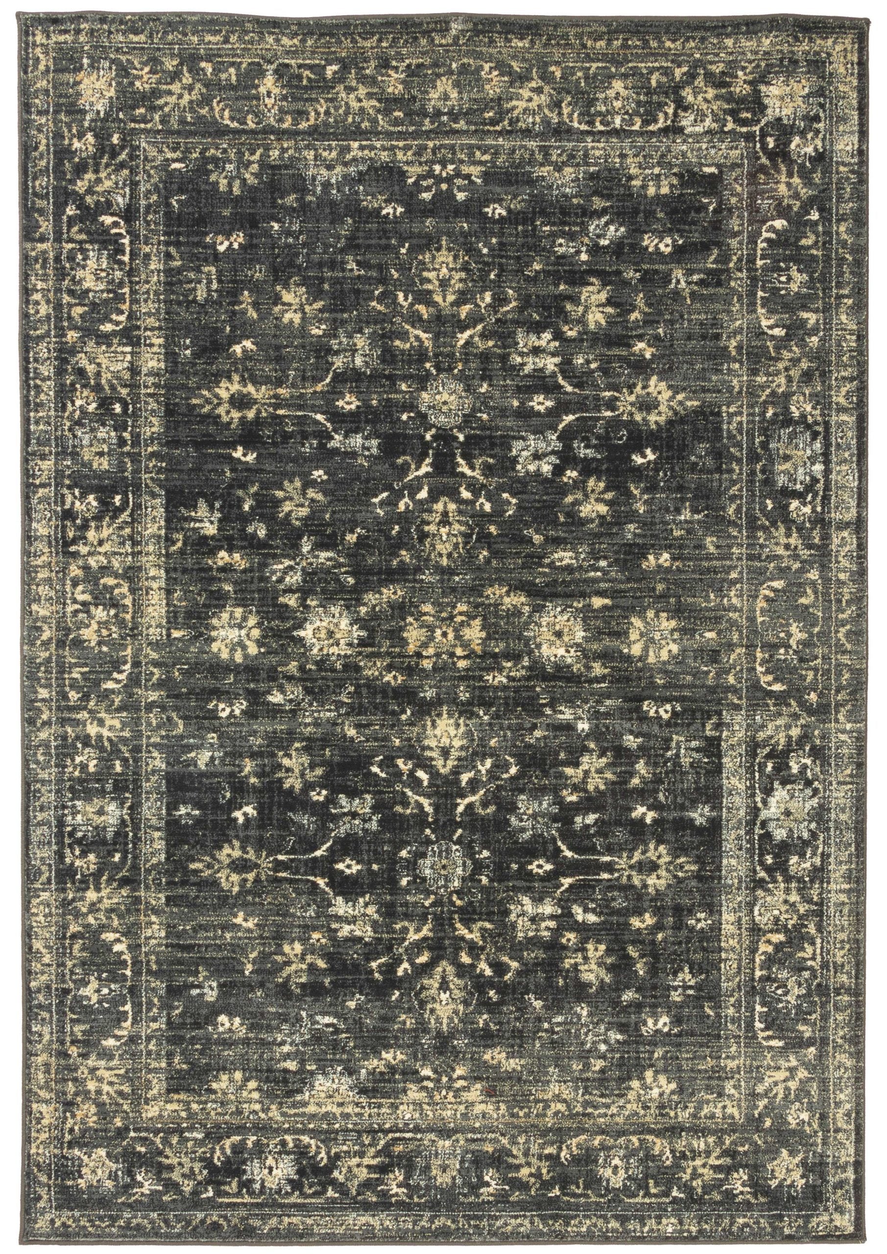Charcoal Rug | Distressed Design – Rug Addiction