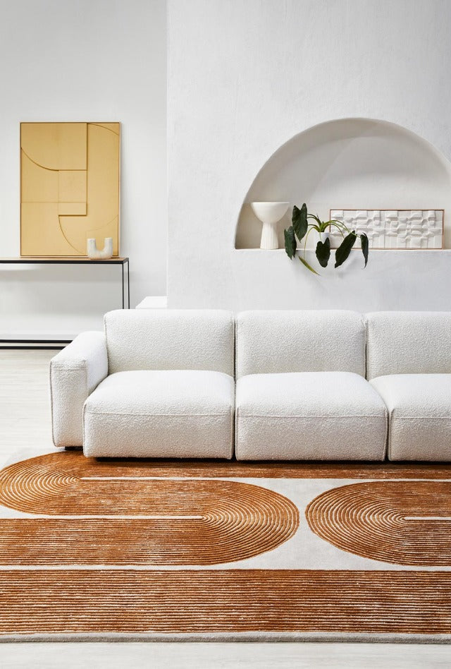 Viper Golden Rug | Tangerine - Enquire for availability