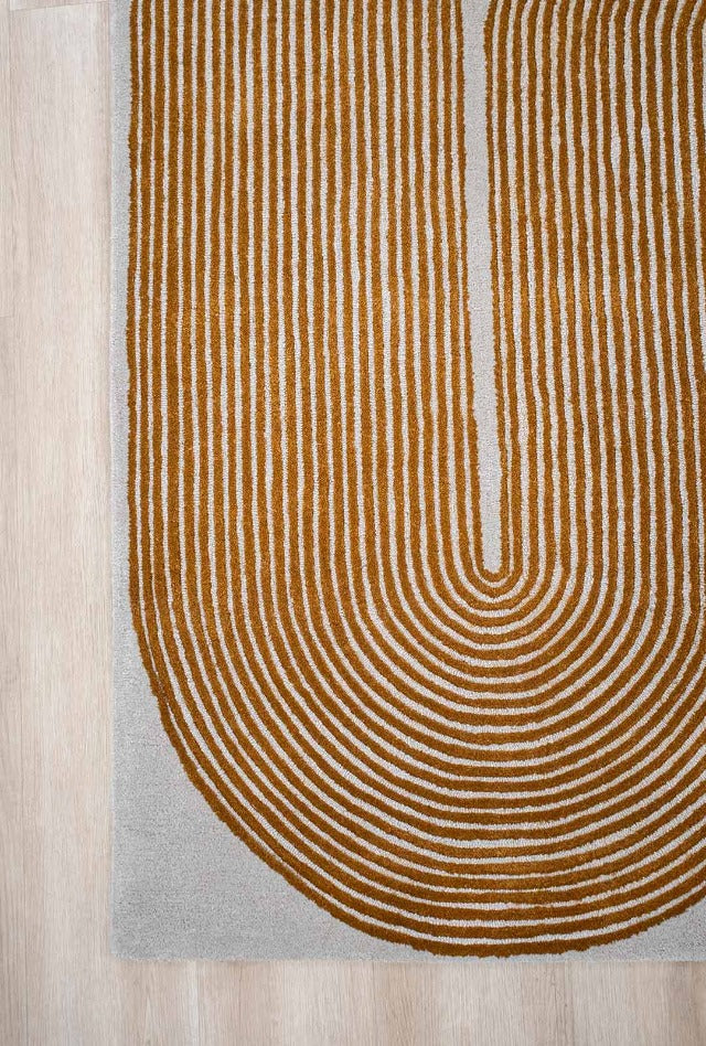 Viper Golden Rug | Tangerine - Enquire for availability