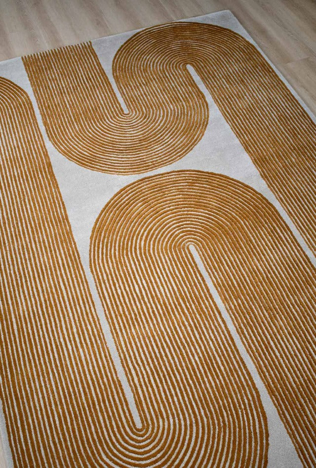 Viper Golden Rug | Tangerine - Enquire for availability