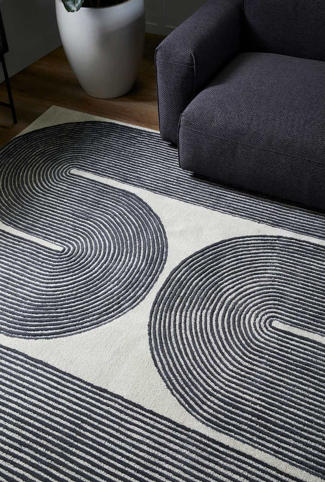 Viper Ink Rug | Grey - Enquire now for availability