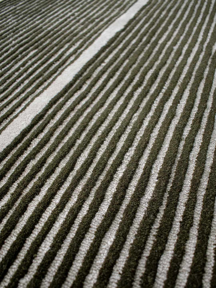 Viper Olive Rug | Green - Enquiry now for availability