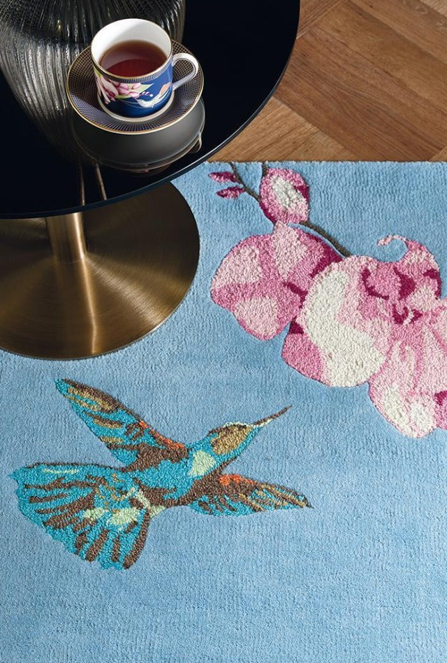 Wedgwood Hummingbird Blue Designer Rug | by Brink & Campman