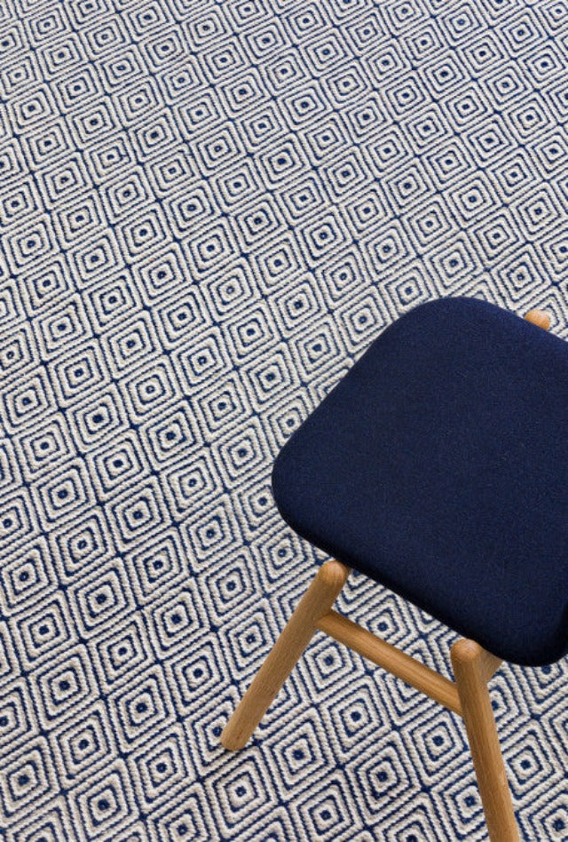 Herman Navy Rug | Navy & Natural
