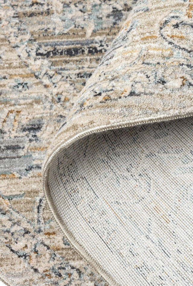 Lisa 6753 Taupe Round Rug