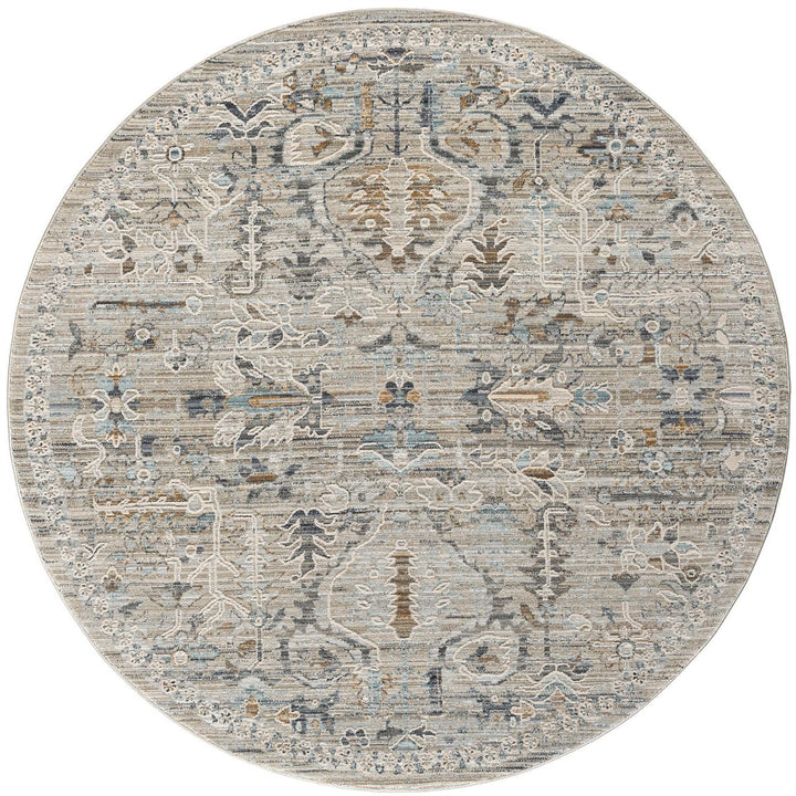Kasey 6755 Taupe Round Rug