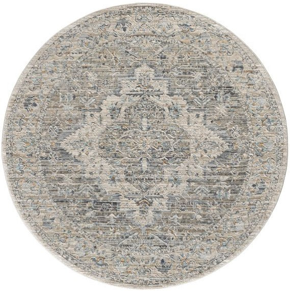 Lisa 6753 Taupe Round Rug